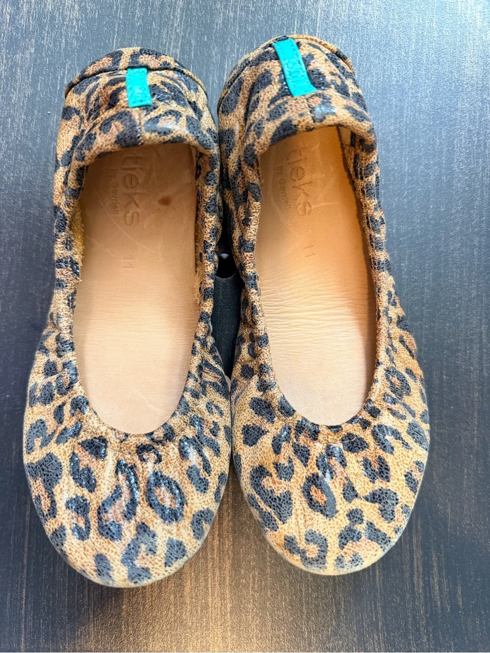 Kids Leopard Tieks, Size 11C
